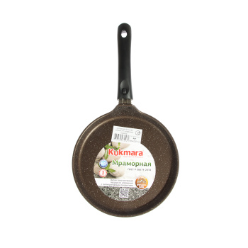 Сковорода алюм. а/приг.литая Kukmara "Мраморная" кофейн.Блинная d22см Съем.р. сбмк220-1а *1/8