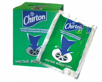 Чист.ср-во д/труб ЧИРТОН 60г холодной водой (Chirton) *12/48