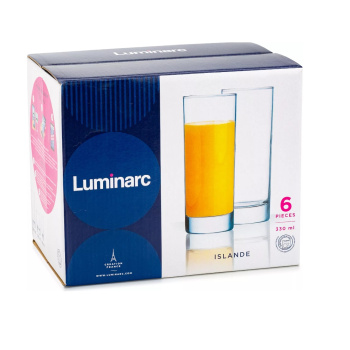 Набор стаканов 330 мл Luminarc Islande 6 шт., стекло Набор стаканов 330 мл Luminarc Islande 6 шт., стекло