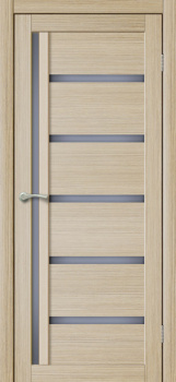 Дверное полотно остекленное 2000х800х36 мм BROZEX-WOOD Comfort-6, лиственница капучино 3D