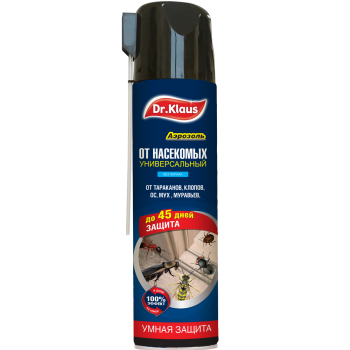 Аэрозоль универсальный от тараканов, муравьев, мух, ос и др. насекомых Доктор Клаус 600 мл *12