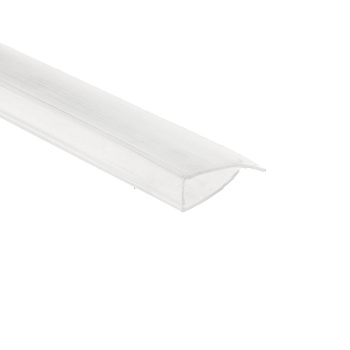 Профиль для поликарбоната торцевой 4 мм прозрачный 2,1м *1 Профиль для поликарбоната торцевой 4 мм прозрачный 2,1м *1