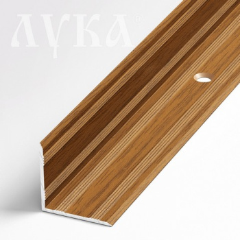 Порог-угол внутренний 20х20х1350 мм Лука ПУ 05-1, орех