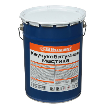 Мастика битумно-каучуковая 5 л Bitumast, гидроизоляционная