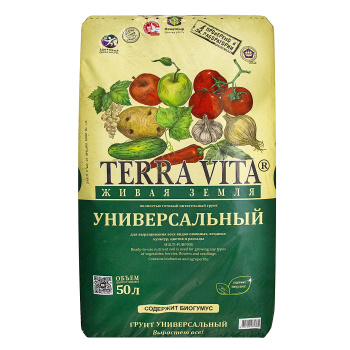 Почвогрунт 50 л универсальный «Живая земля» Terra Vita