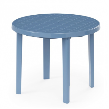 Стол пластм. круглый d.900мм, выс.750мм  Синий М2663 (ЗПИ "Альтернатива") *1