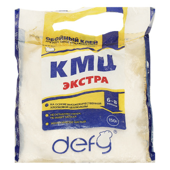 Клей для обоев бумажных 150г Defy КМЦ-ЭКСТРА (Ижевск) *30