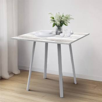 Стол обеденный прямоугольный нераздв.СК01 800*800*750мм дуб шавиниган/серый матовый НИКА *1