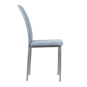 Стул СОРЕНТО ПЛЮС + металл.каркас велюр КОНФЕТТИ БЛЮ СТОУН металлик*4