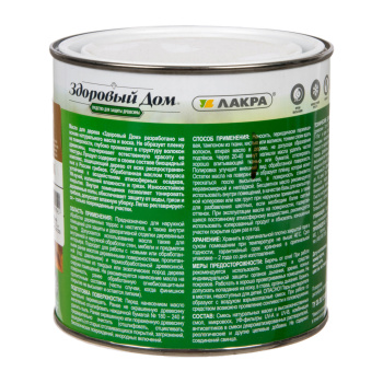 Масло для террас и деревянных полов Здоровый Дом Тик 0,75 л *1/6/528