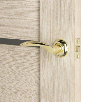 Дверное полотно остекленное 2000х800х36 мм BROZEX-WOOD Comfort-2, лиственница капучино 3D