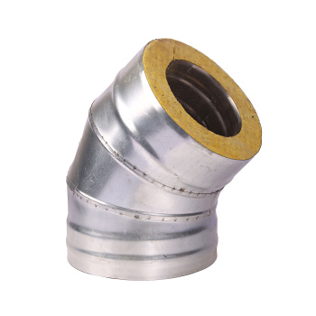 Отвод-сэндвич 135*, 120х200, нерж./оцинк., 0,5мм, 0,5мм по кон. *1/6