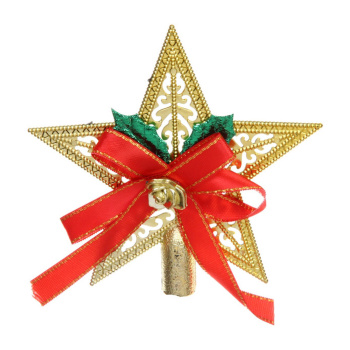 Верхушка на елку Серпантин «Сияющая звезда», 10 см, золото