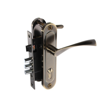 Замок врезной 61,5мм бронза,3 ригеля 1023/60-AB Avers *1/20