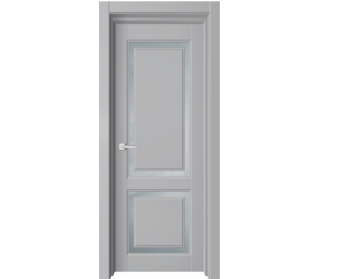 Дверное полотно остекленное Двери Гуд SKY, 2000х600х38 мм, серый бархат/сатин