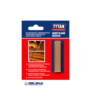 Воск Tytan Professional (мягкий)для дерев,ламинир,пластиковых поверхностей  бук7,5г блистер*1/20
