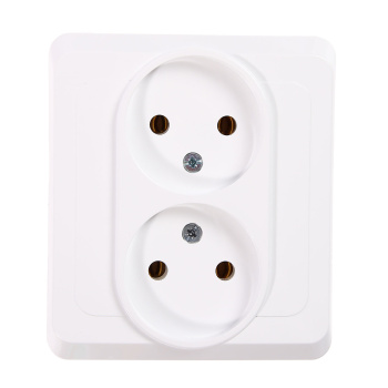 Розетка "Этюд" СП 2-мест. белая РС16-005 *10/20/120