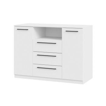 Комод 1200*509*872мм 3 ящика,2 дверки БЕЛЫЙ Агата ТриЯ*1