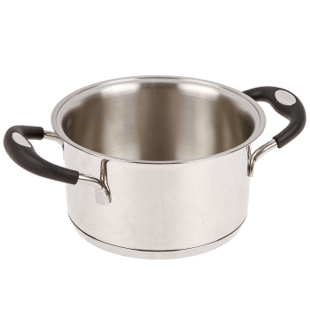 Кастрюля нерж. "TRAMONTINA" "Solar silicone" 1,85л Стекл.кр., с термораспр.дном 62124/163-TR *1/4