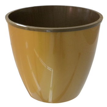 Кашпо пластм. "Les Couleurs"  6.5л, d верха 225мм h220мм со встав. Зол/брон.120-15(Tek.A.Tek)*1/16