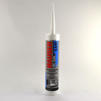 Герметик санитарный 260 мл HAUSER Sani, силиконовый, бесцветный