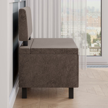 Скамья прямая Брайтон (800мм) Венге Цаво,Wellmart Latter*1