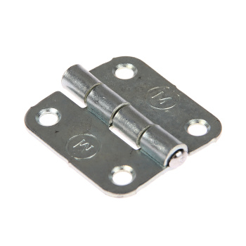 Петля накладная 40мм цинк (комплект 2 шт + саморезы) ДомоСтрой *10/100