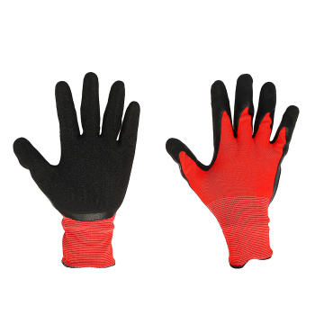 Перчатки рабочие нейлон с латекс, откр тыловая часть 10кл 3нит 65гр (4159, 4153 ) Ladoni *10/120/240