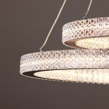 Люстра 9200(9238)/240W coffee 600+400 мм 3 реж., пульт S=20м2 VERNER LIGHTING *1