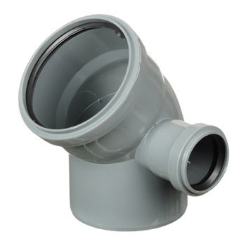 Отвод Ø 110 мм 45° с правым выходом Ø 50 мм *1/15