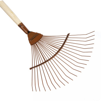 Грабли веерные 22-зуб проволочные крашенные усиленные с черенком Н.Новгород *10