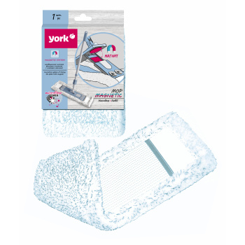 Насадка сменная д/мытья пола д/швабры"Флеттер" микрофибра "MAGNETIC" 081700 "York" *1/24