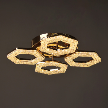 Люстра YH1234/4 FGD 4*48W LED 3000-6500К (d-500; h-100) пульт VERNER LIGHTING *1