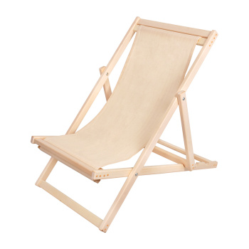 Шезлонг на деревянном каркасе со съёмной хлопковой тканью,100х70х95 см, липа "Банные штучки"/1