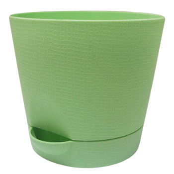 Кашпо пластм. "Le Parterre" 0,7л d верха 110мм h110мм с поддоном Зеленый 202-1 (Tek.A.Tek)*1/40