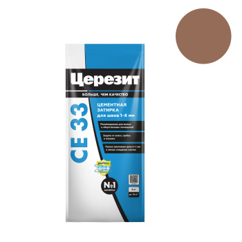 Затирка для швов 2 кг Церезит CE 33, какао