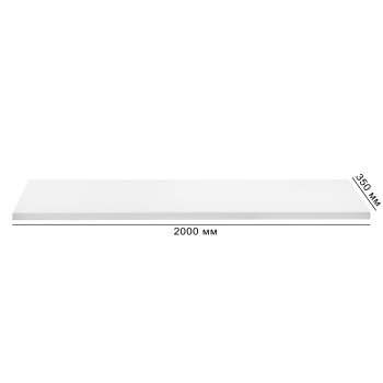 Подоконник ПВХ, 350х2000 мм, белый