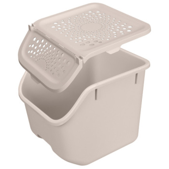 Контейнер д/овощей пластм.11,3л 275Х240Х240мм Св.-бежевый арт.434292934 ("Бытпласт") *1/6