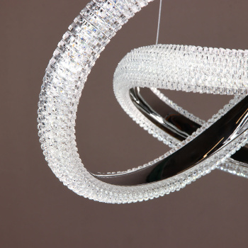 Люстра 9233/96W Chrome 450 мм 3 реж., пульт S=16м2 VERNER LIGHTING *1